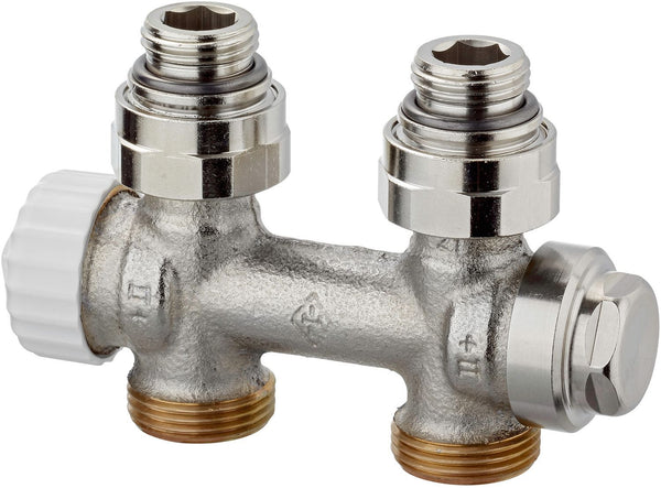H-BLOK 2-PIJP MULTILUX HEIMEIER 1/2" RECHT