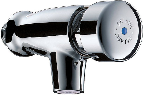 ROBINET MURAL TEMPORISE EAU FROIDE TEMPOSTOP DELABIE 7 SEC CHROME