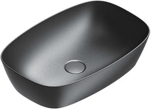 VASQUE A POSER ALVEA CATALANO CATAGLAZE+ 60X40CM NOIR MAT