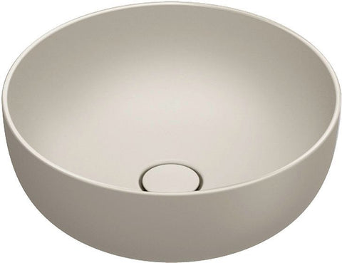 Opbouwlavabo sfera catalano cataglaze+ diameter 42 H16 zonder overloop sabbia satinato