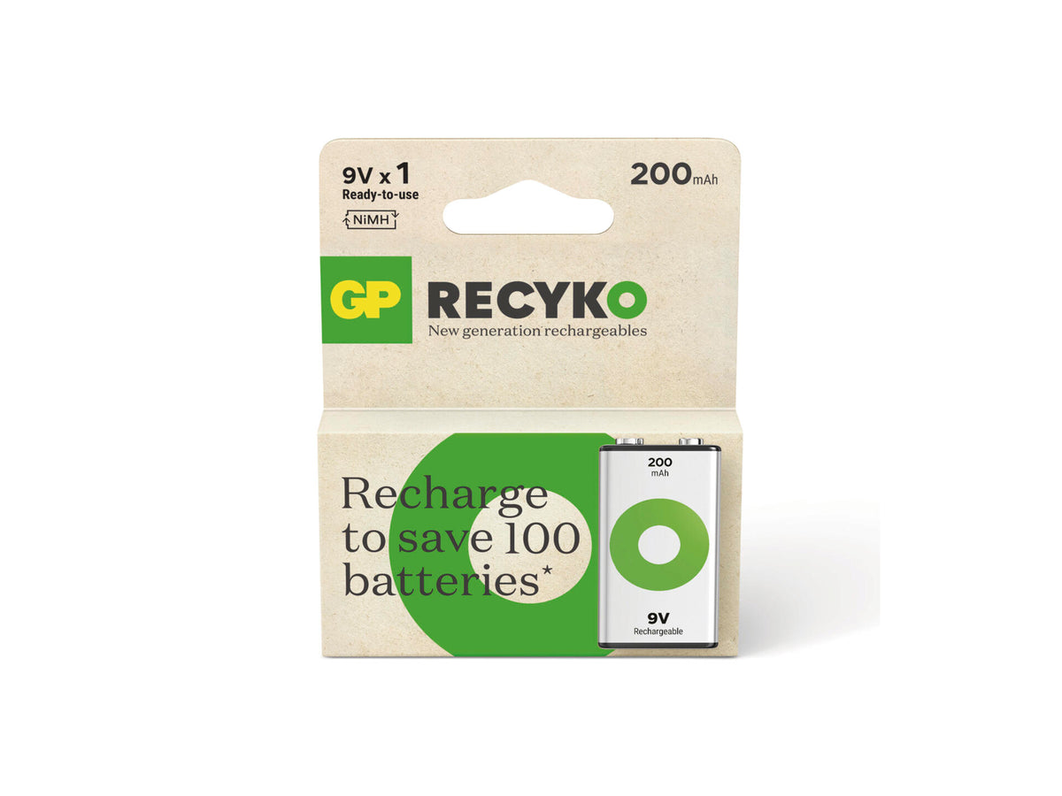 GP batterij recyko Ni-Mh 9V 200 mAh
