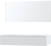 Meubel puro duo wit 160 1 lade kunstmarmer spiegel