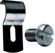 Zwarte kraalhouder+inox vijs