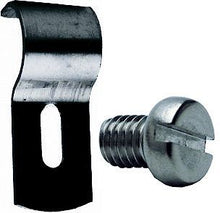 Zwarte kraalhouder+inox vijs