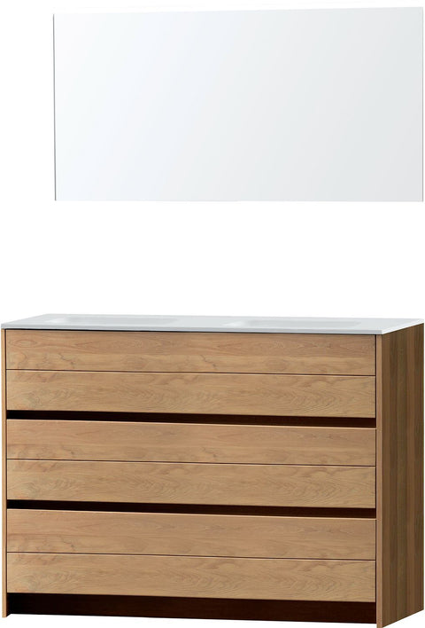 Meubel Molto staand massif duo eik 140 Solid spiegel