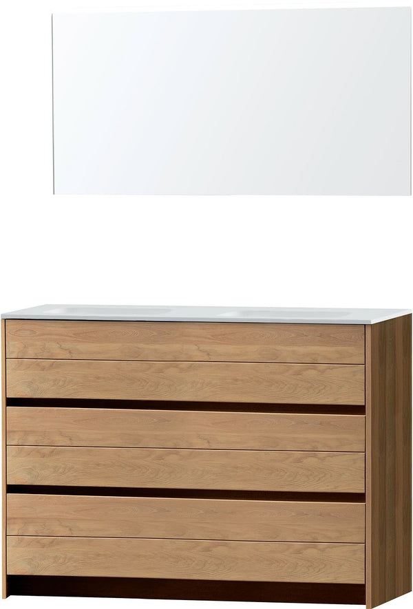 Meubel Molto staand massif duo eik 140 Solid spiegel