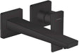 SET DE FINITION MITIGEUR MURAL LAVABO METROPOL HG 225MM MAT ZWART