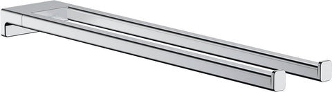 Dubbele handdoekdroger AddStoris wandmontage Hansgrohe chroom, sanitaire accessoires — SKU DESCO-193292