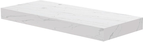 TABLET KERAMISCH MARMER PURO B120 H10 1AFVOERGAT/KRAANGAT LINKS WHITE CALACATTA