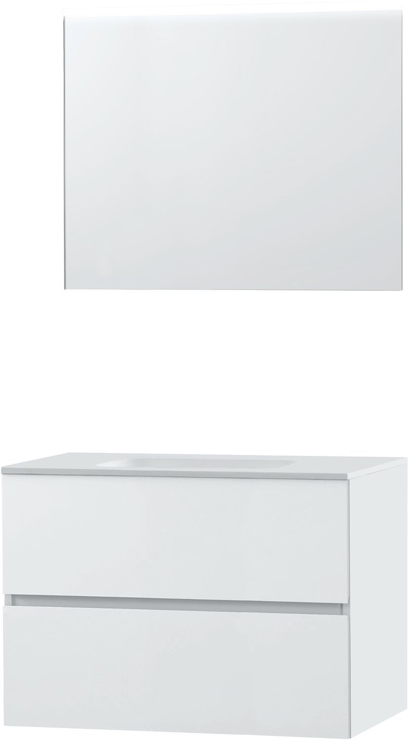 Meubel Molto poederwit 90 Solid spiegel