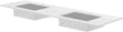 Tablet Keramisch MARMER puro dubbele lavabo S B180 H1,2 +kraangaten white calacatta