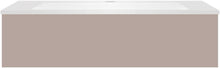 Onderbouw COFFEE 1 lade 120 mat basaltgrijs+wastafel kunstmarmer mat wit