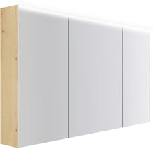 ARMOIRE TOILETTE COFFEE 3 PORTES 1400MM 4250K CHENE DECOR URBAN