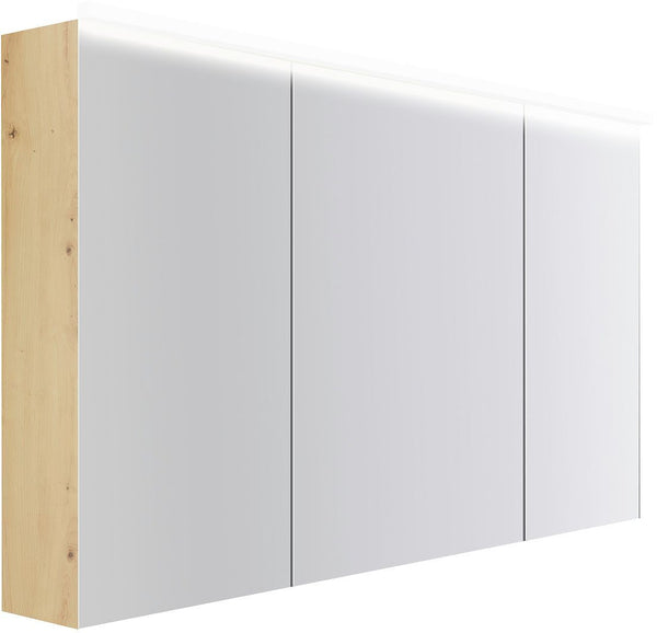Spiegelkast COFFEE 3 deuren 1400MM 4250K eiken Decor urban