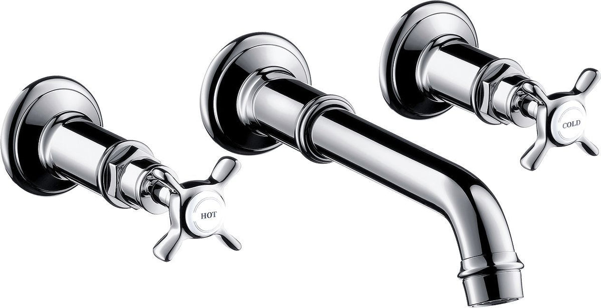 Afwerkset 3-GATS mengkraan lavabo muur montreux Axor kruis 225MM chroom