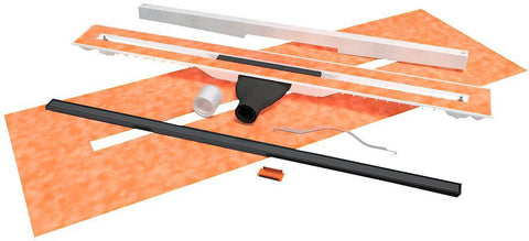Vloergoot carrodrain cayman Low 800 Low Titanium pvd coated