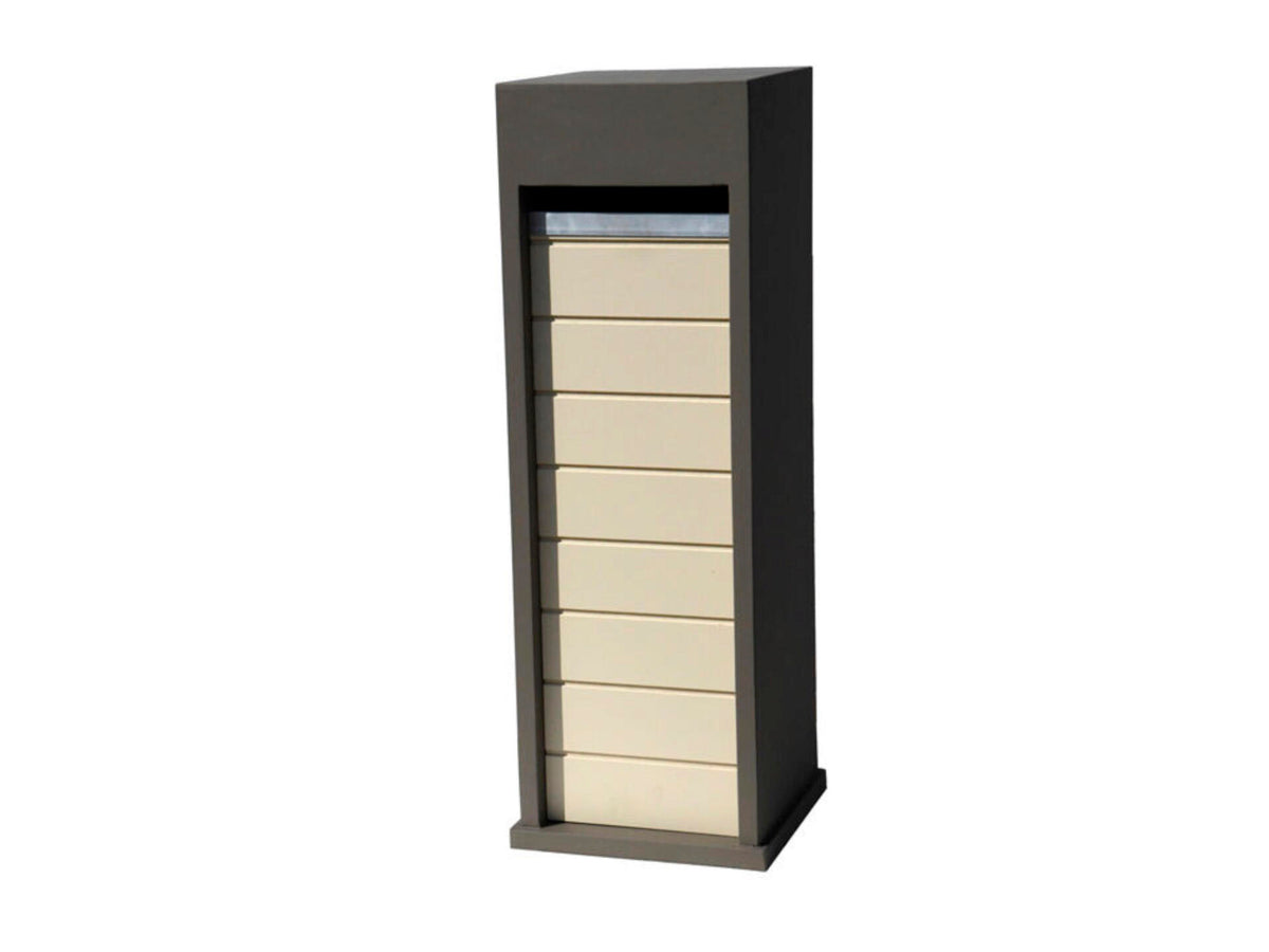 De Witte EX309 brievenbus blauwe hardsteen taupe/beige