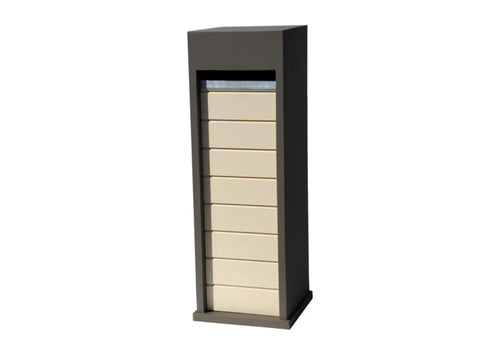 De Witte EX309 brievenbus blauwe hardsteen taupe/beige