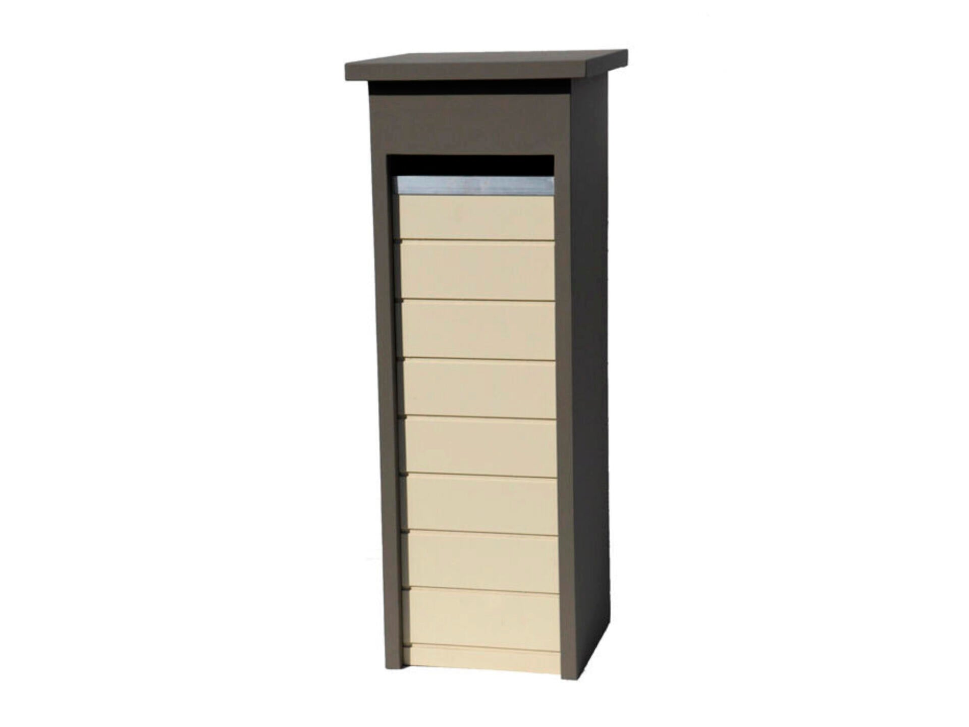 De Witte EX320 brievenbus blauwe hardsteen taupe/beige