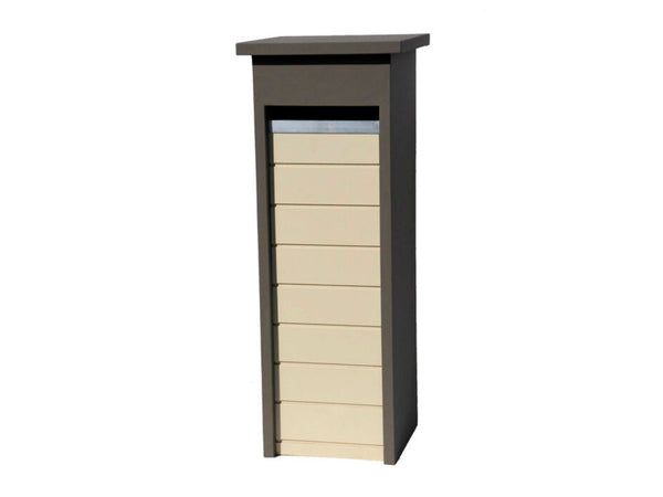 De Witte EX320 brievenbus blauwe hardsteen taupe/beige