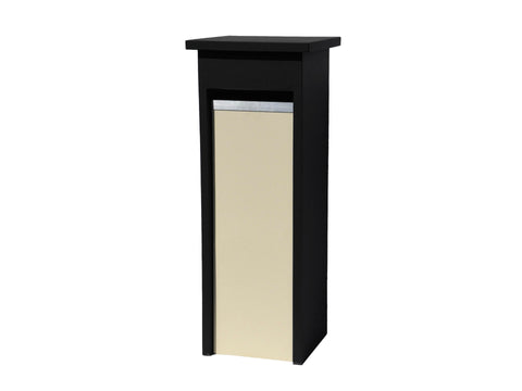 De Witte EX119 brievenbus blauwe hardsteen zwart/beige