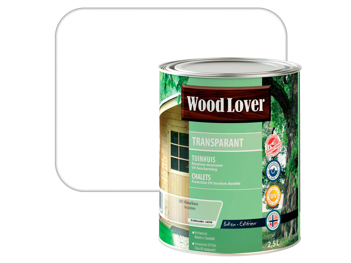 Wood Lover beits tuinhuis 2,5l kleurloos