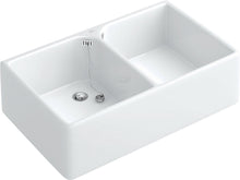Dubbele gootsteen omnia Pro VB 89,5-22CM wit