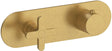 AFWERKSET THERMOSTAAT+OMSTELLER ICONA CLASSIC HORIZONTAAL PURE BRASS PVD
