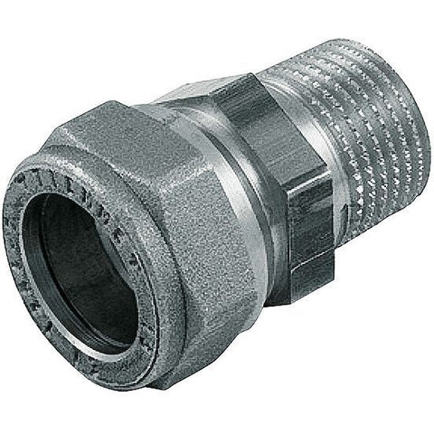 Bikon koppeling chroom 1/2"M-15MM, koppelingen — SKU DESCO-11940