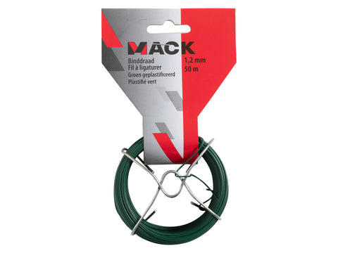 Mack binddraad 50m 1,2mm geplastificeerd groen, tuindraad — SKU COLOS-1108899, EAN 8711143184886