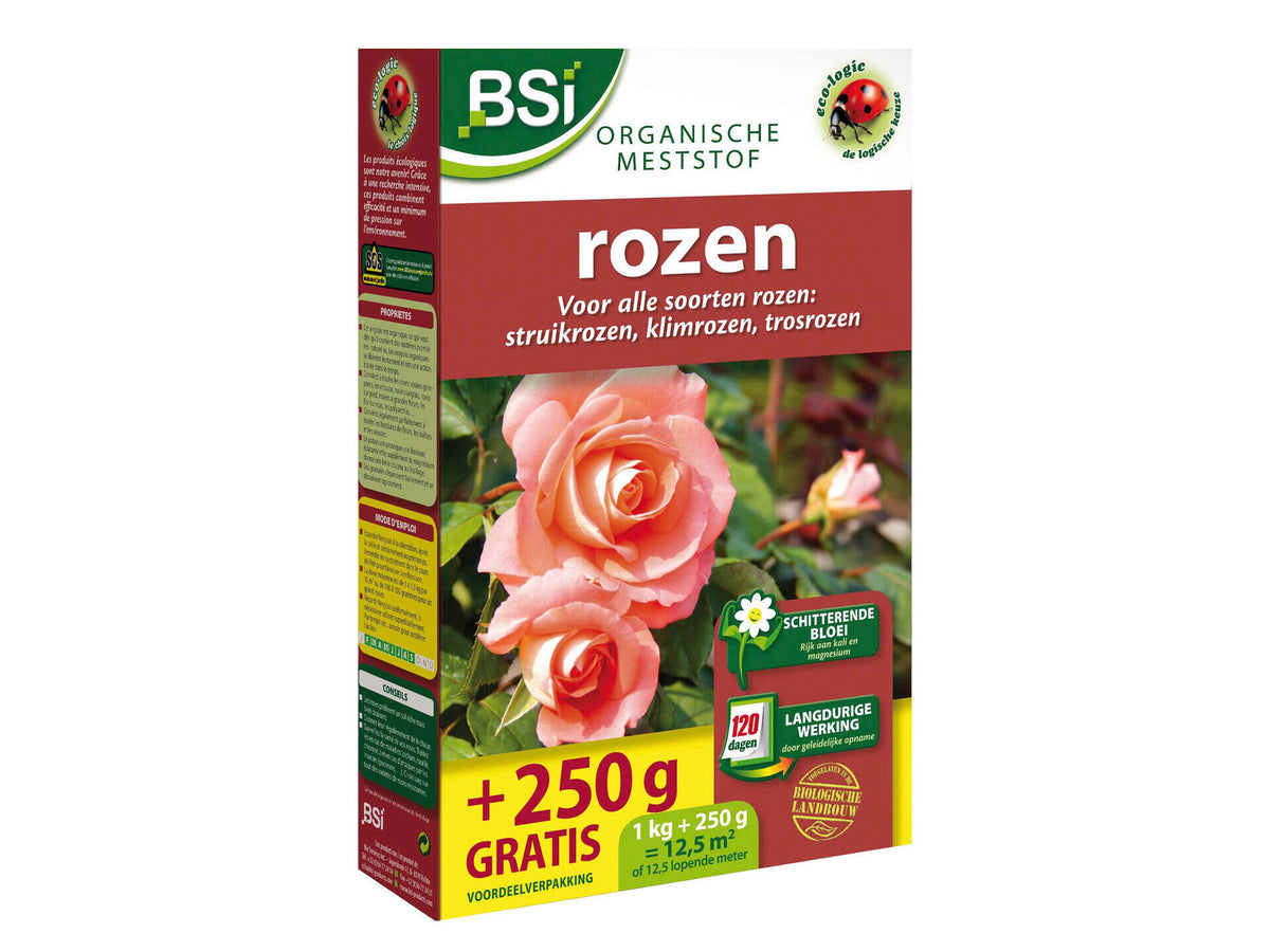 BSI bio meststof rozen 1kg + 250g gratis