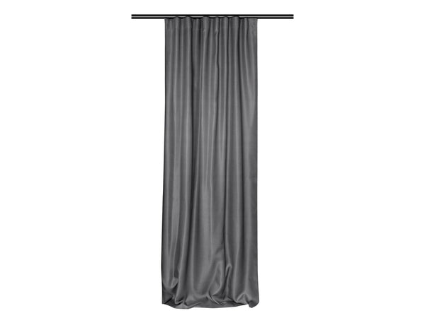 Home Style Rideau occultant avec crochets 140x260 cm bruno gris