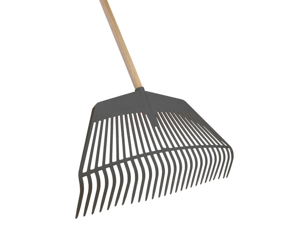 Talen Tools râteau à feuilles 60cm 26 dents + manche en bois 160cm