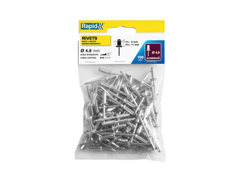 Rapid blindklinknagels standaard 4,8x14 mm 100 stuks