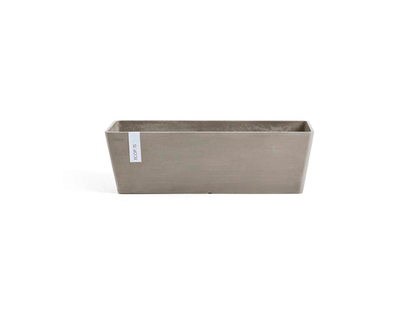 Ecopots pot de fleurs droit oblique 55cm taupe