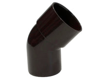 Scala bocht regenwaterafvoer 45° 50mm MF PVC bruin