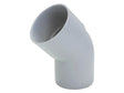 Scala bocht regenwaterafvoer 45° 50mm MF PVC lichtgrijs