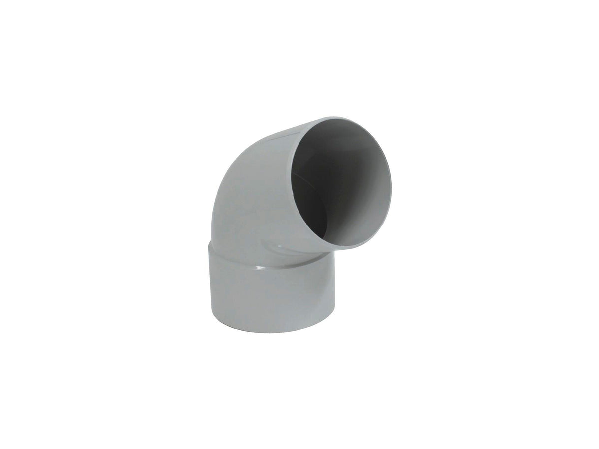 Scala bocht regenwaterafvoer 67° 80mm MF lichtgrijs