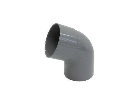 Scala bocht regenwaterafvoer 67° MF 80mm PVC donkergrijs