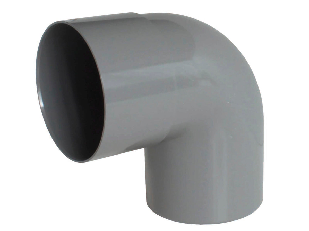 Scala bocht regenwaterafvoer 87° 100mm MF PVC donkergrijs