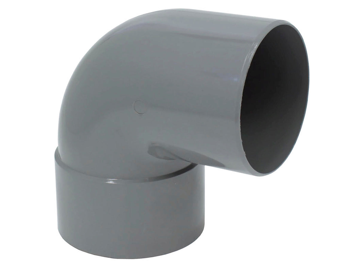 Scala bocht regenwaterafvoer 87° 80mm MF PVC donkergrijs