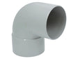 Scala bocht regenwaterafvoer 87° 80mm MF PVC lichtgrijs