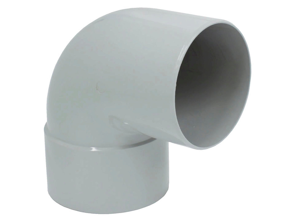 Scala bocht regenwaterafvoer 87° 80mm MF PVC lichtgrijs