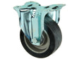 Mack bokwiel 100mm met polyurethaan loopvlak
