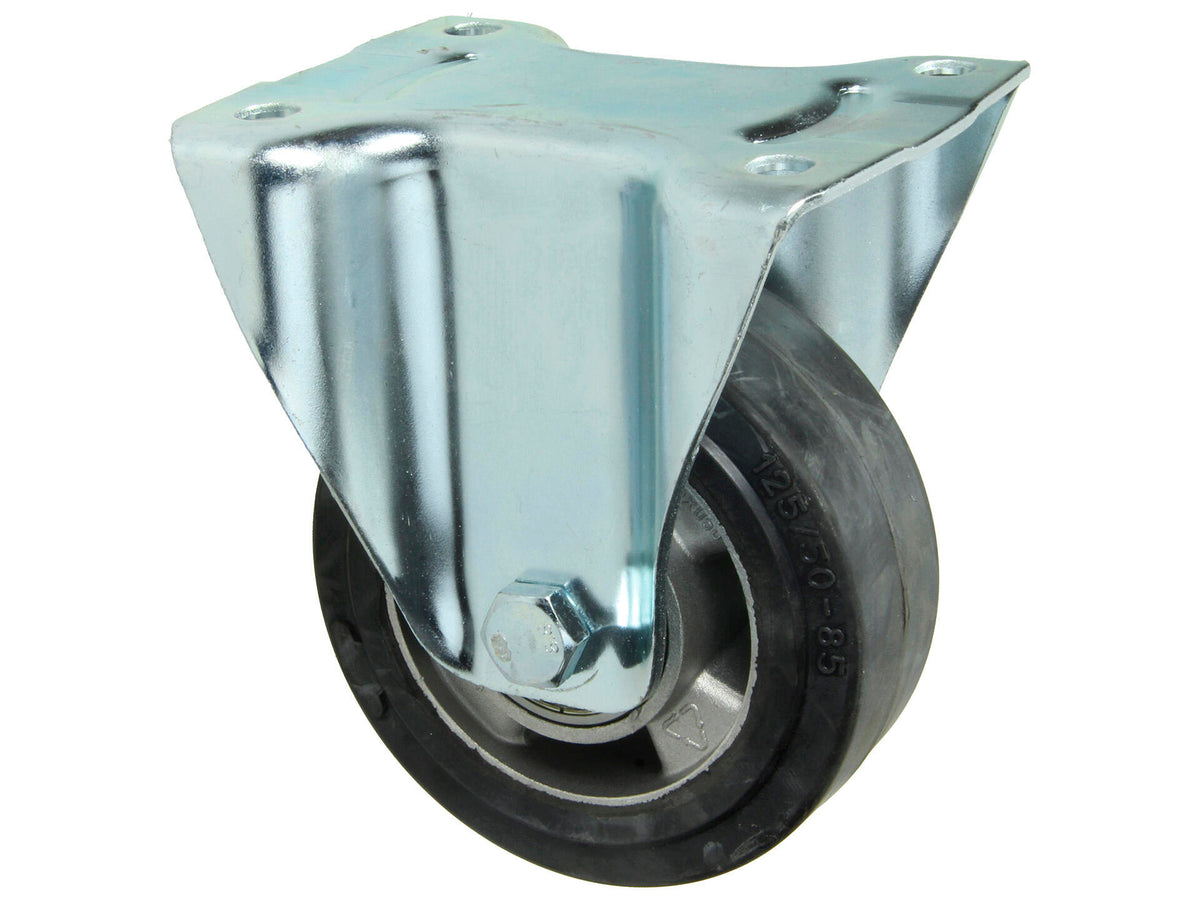 Mack bokwiel 125mm met polyurethaan loopvlak
