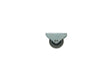Mack bokwiel 31,7mm met rubberloopvlak blauw