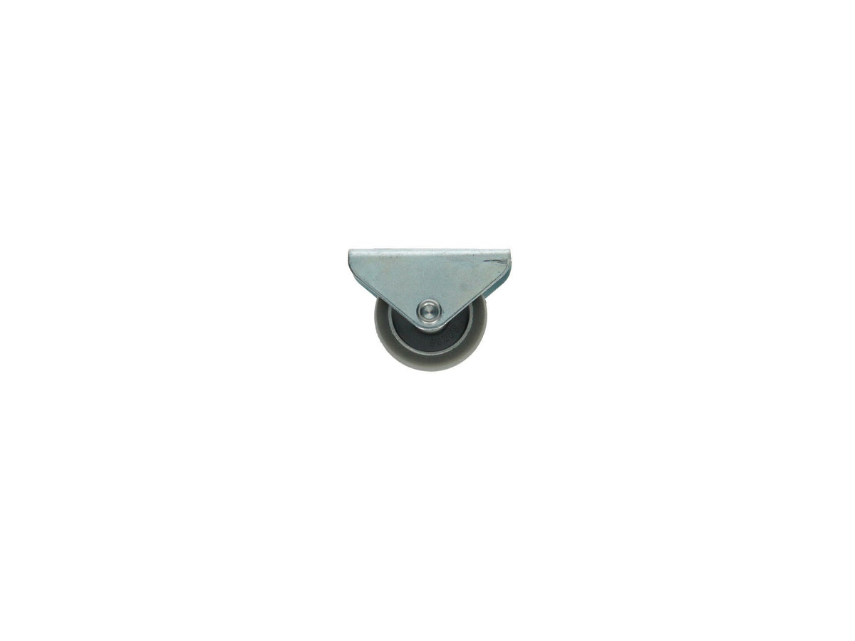 Mack bokwiel 31,7mm met rubberloopvlak blauw