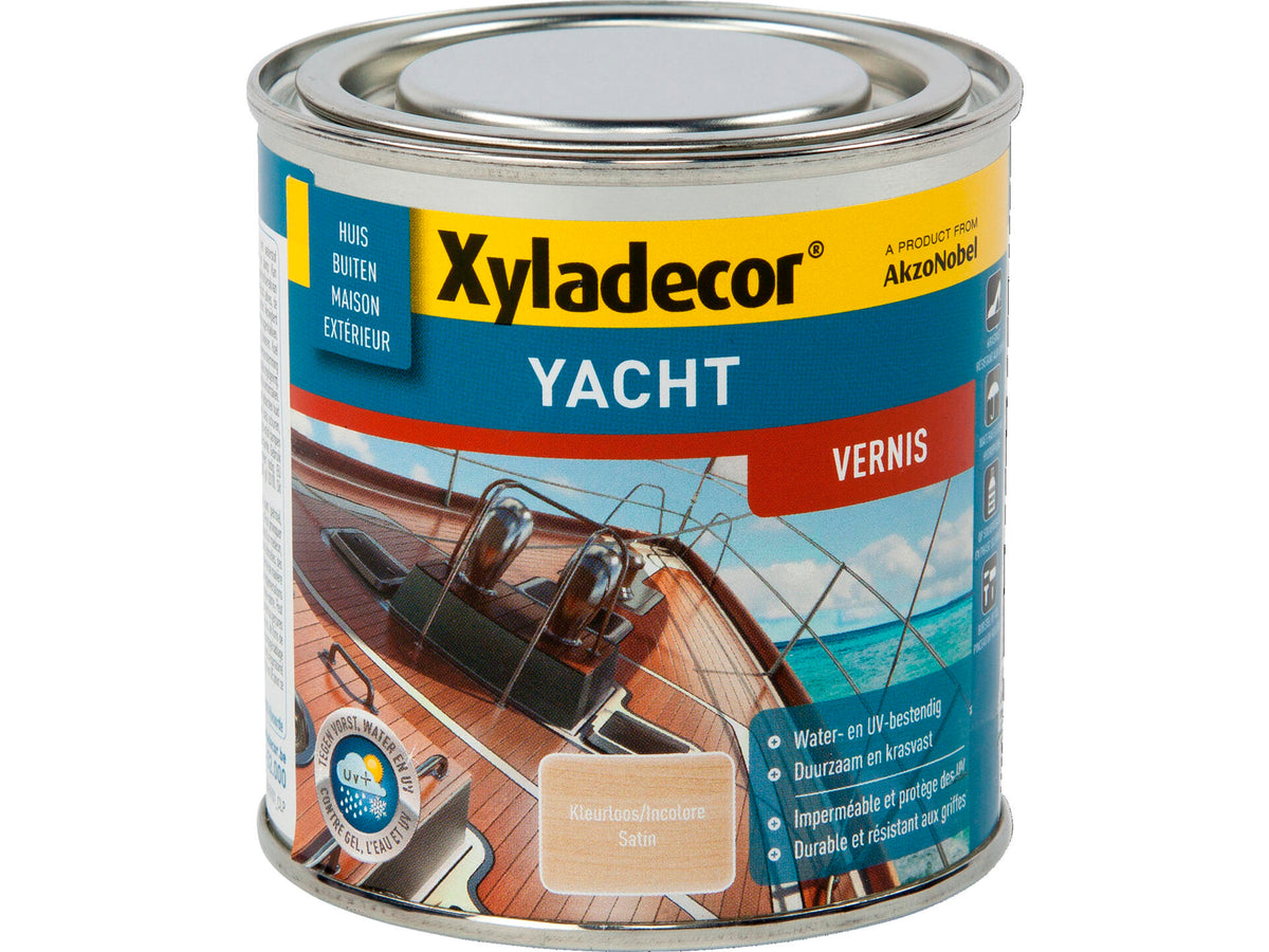 Xyladecor bootvernis extra waterbestendig zijdeglans 0,25l kleurloos