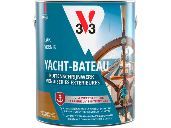 V33 bootvernis hoogglans 2,5l amber