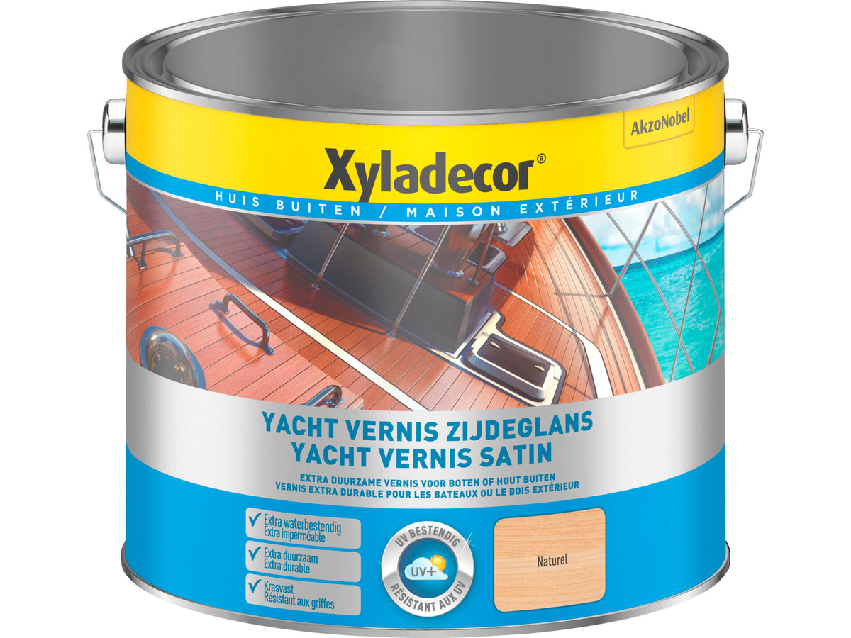 Xyladecor bootvernis zijdeglans 2,5l naturel